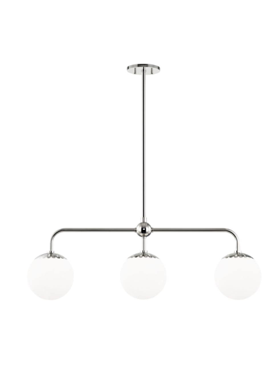 Shop Mitzi Paige 3-light Linear Pendant In Polished Nickel