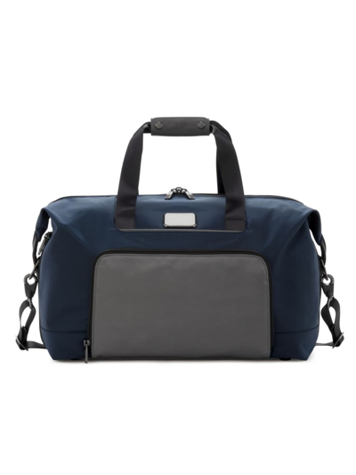 Shop Tumi Men's Double Expansion Satchel In Navy Grey