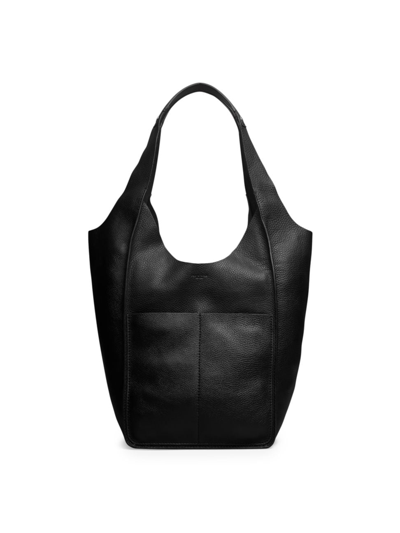 Shop Rag & Bone Women's Logan Leather Shopper In Black