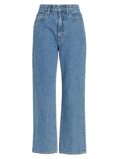 Shop Slvrlake Women's London Cropped Straight-leg Jeans In Sonoma
