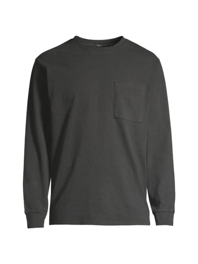 Shop Rails Men's Cyd Washed Long-sleeve Shirt In Washed Black