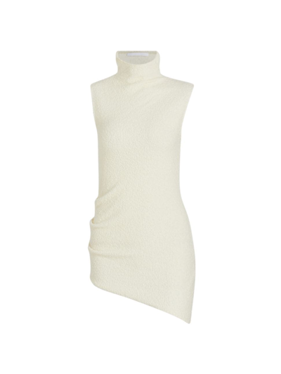 Shop Helmut Lang Women's Deal Boucle Tunic Top In Ivory