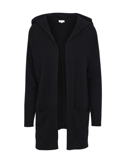 Shop Splendid Women's Loopknit Hooded Cardigan In Black