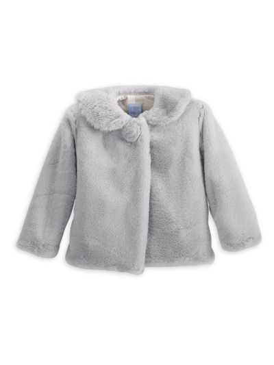 Shop Bella Bliss Little Girl's & Girl's Scalloped Gretchen Coat In Grey