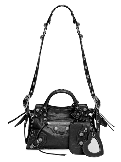 Shop Balenciaga Women's Neo Cagole Xs Handbag In Black