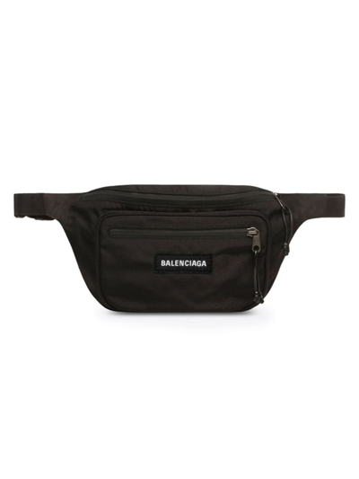 Shop Balenciaga Men's Explorer Beltpack In Black