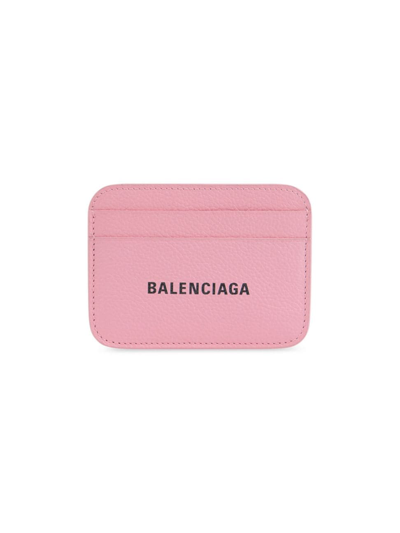 Shop Balenciaga Women's Cash Card Holder In Pink Black