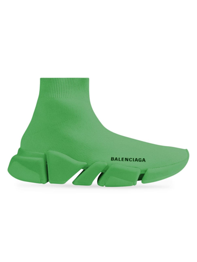 Shop Balenciaga Women's Speed 2.0 Recycled Knit Sneaker In Yellow