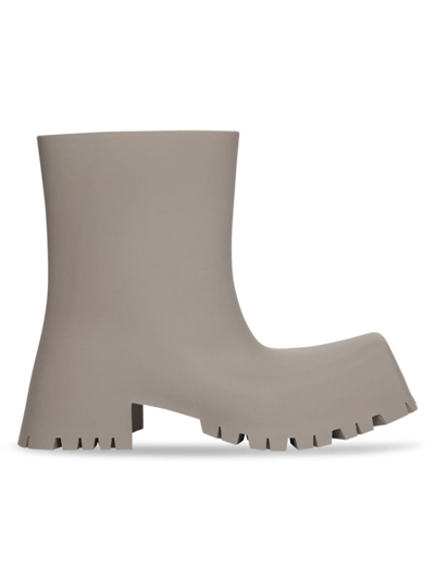 Shop Balenciaga Women's Trooper Rubber Boot In Medium Grey