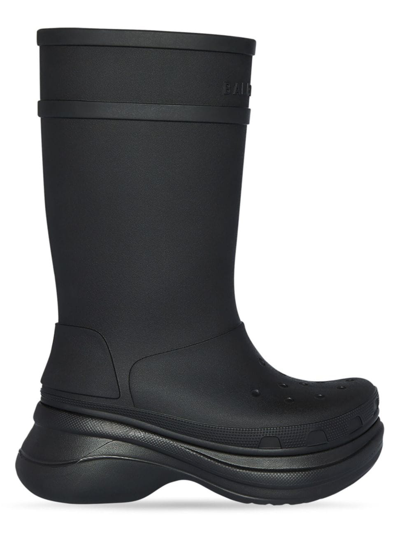 Shop Balenciaga Women's Crocs Boot In Black