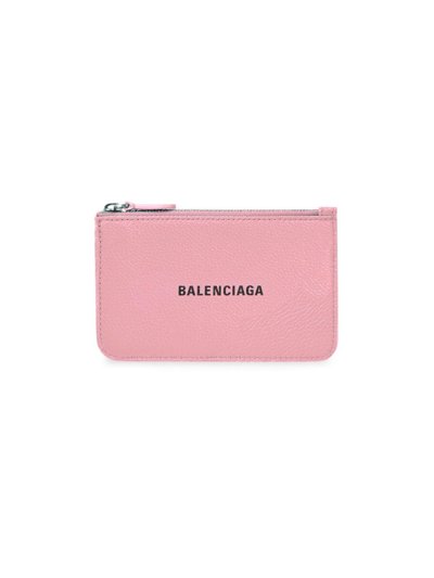 Shop Balenciaga Women's Cash Large Long Coin And Card Holder In Pink Black
