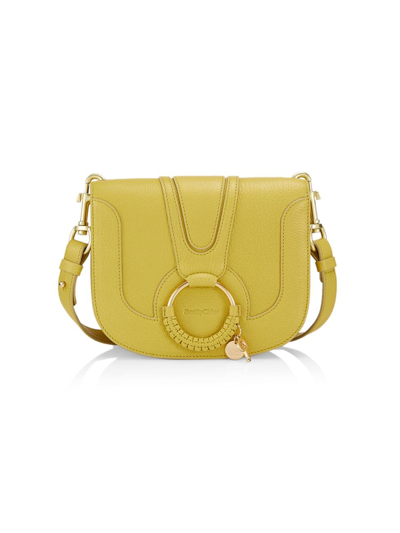 Shop See By Chloé Women's Hana Leather Saddle Bag In Retro Yellow