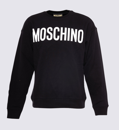 Shop Moschino Black Cotton Jumper In Fant. Nero
