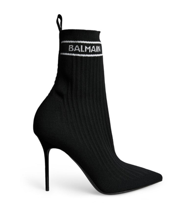 Shop Balmain Skye Sock Boots 110 In Black
