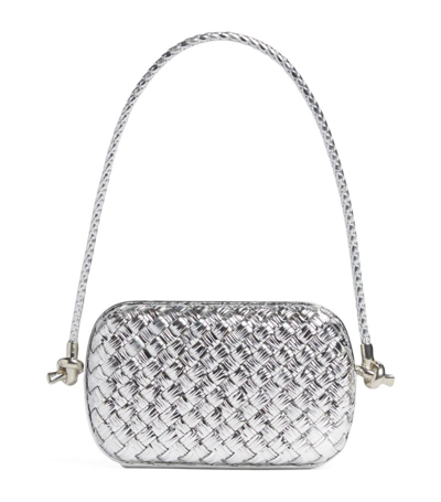 Bottega Veneta Knot Minaudiere Shoulder Bag - Silver/Silver