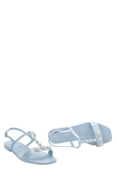 Shop Melissa X Jason Wu Essential T-strap Sandal In Blue/ White
