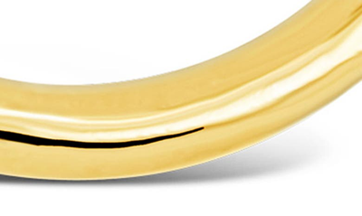 Sterling Forever Linear Hoop Earrings In Gold