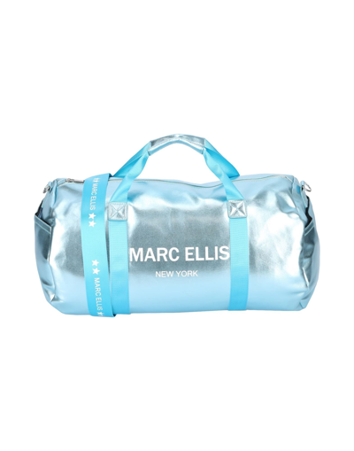 Shop Marc Ellis Duffel Bags In Sky Blue