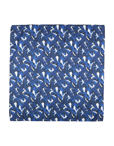 Shop Msgm Scarves In Bright Blue