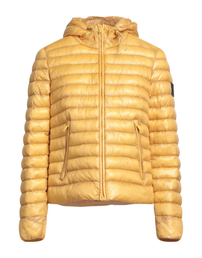 Shop Dekker Woman Puffer Ocher Size 8 Polyamide In Yellow