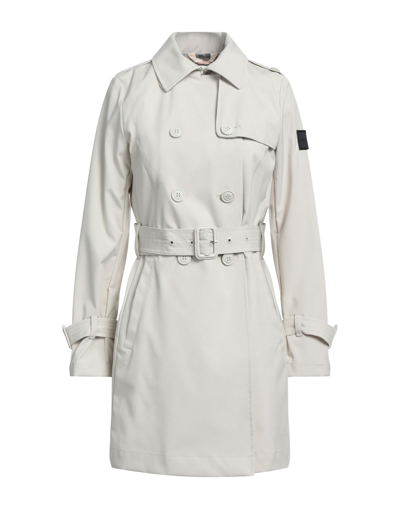 Shop Dekker Woman Overcoat Light Grey Size 8 Polyester