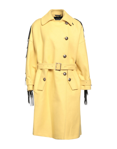Shop Frankie Morello Coats In Yellow