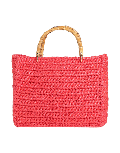 Shop Chica Woman Handbag Red Size - Polypropylene, Bamboo