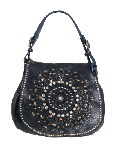Shop Campomaggi Woman Handbag Midnight Blue Size - Soft Leather