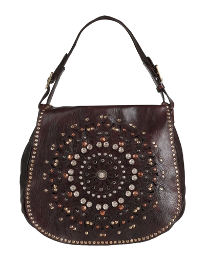 Shop Campomaggi Woman Handbag Dark Brown Size - Soft Leather