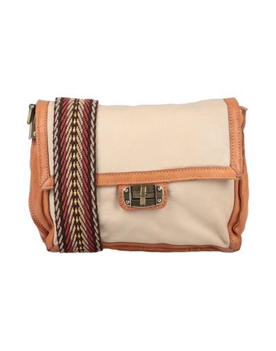 Shop Caterina Lucchi Handbags In Beige