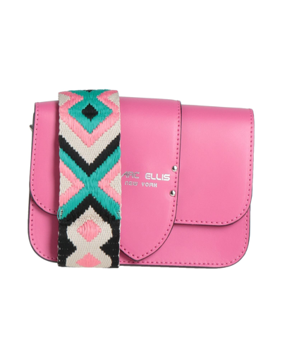 Shop Marc Ellis Woman Cross-body Bag Fuchsia Size - Soft Leather In Pink