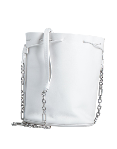 Shop Maison Margiela Woman Cross-body Bag White Size - Ovine Leather