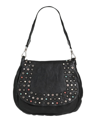 Shop Campomaggi Woman Handbag Black Size - Cowhide