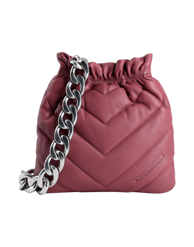 Shop Les Visionnaires Lilou Quilting Silky Leather Woman Handbag Mauve Size - Lambskin In Purple
