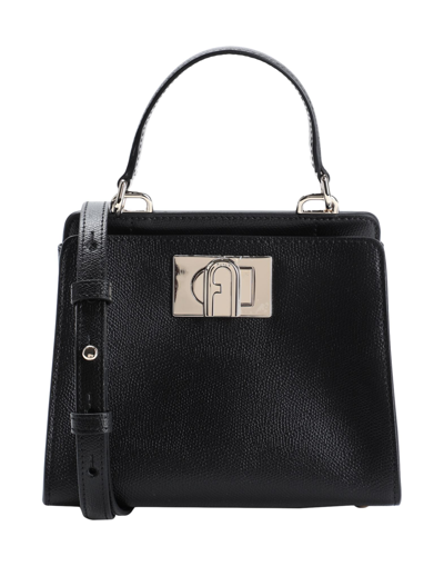 Shop Furla 1927 Mini Top Handle 19 Woman Handbag Black Size - Soft Leather