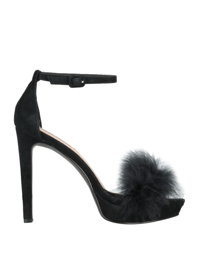 Shop Steve Madden Woman Sandals Black Size 8.5 Soft Leather