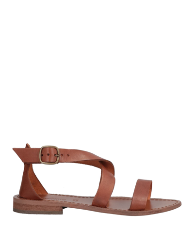 Shop Primadonna Woman Sandals Tan Size 6 Soft Leather In Brown
