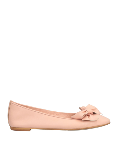 Shop Pollini Woman Ballet Flats Blush Size 7 Soft Leather In Pink
