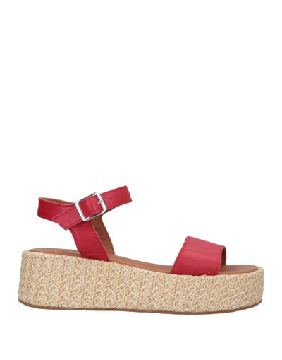 Shop Oroscuro Woman Espadrilles Red Size 8 Soft Leather