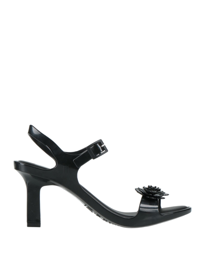 Shop Melissa + Viktor & Rolf Woman Sandals Black Size 6 Pvc - Polyvinyl Chloride