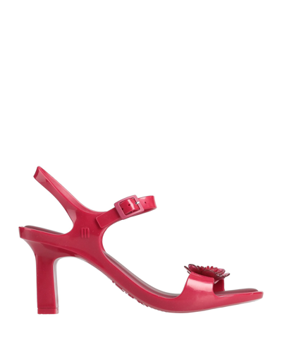Shop Melissa + Viktor & Rolf Woman Sandals Brick Red Size 7 Pvc - Polyvinyl Chloride