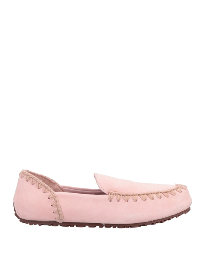 Shop Mou Woman Loafers Pink Size 9 Bovine Leather