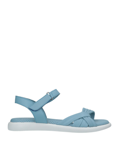 Shop Oroscuro Woman Sandals Sky Blue Size 6 Soft Leather