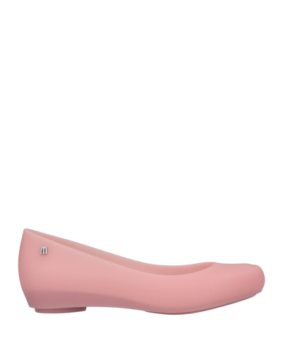 Shop Melissa Woman Ballet Flats Pink Size 8 Pvc - Polyvinyl Chloride