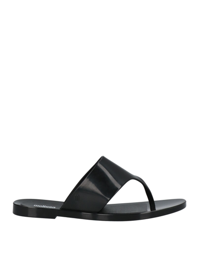 Shop Melissa Woman Thong Sandal Black Size 5 Pvc - Polyvinyl Chloride