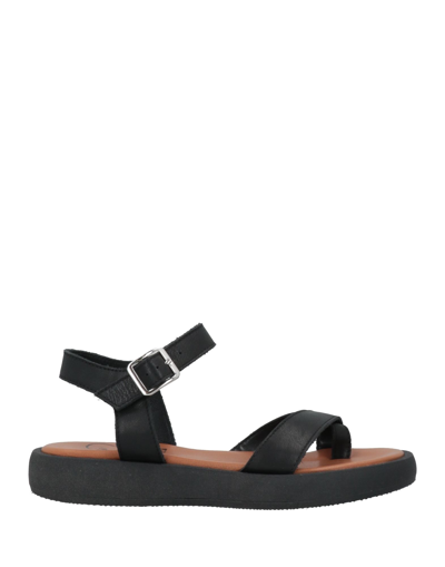 Shop Oroscuro Woman Thong Sandal Black Size 6 Soft Leather