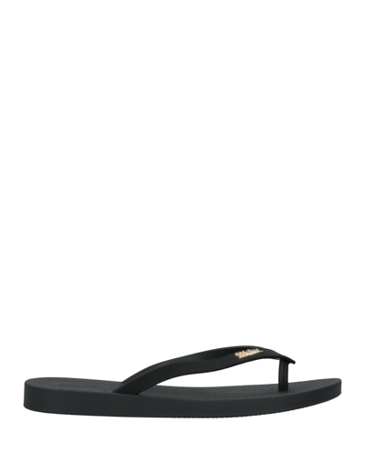 Shop Melissa Sun Woman Thong Sandal Black Size 9 Pvc - Polyvinyl Chloride
