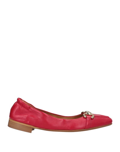 Shop Oroscuro Woman Ballet Flats Red Size 6 Soft Leather