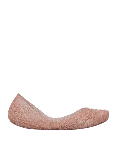 Shop Melissa + Campana Woman Ballet Flats Blush Size 5 Pvc - Polyvinyl Chloride In Pink