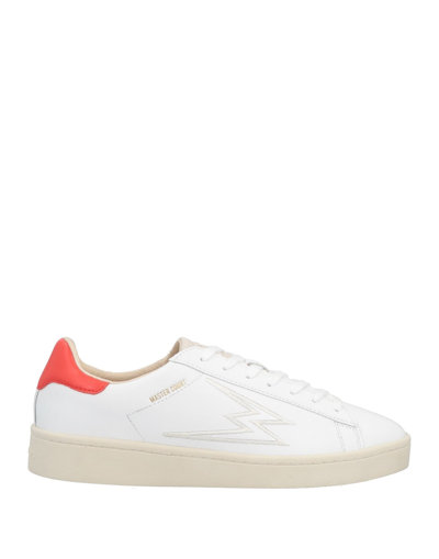 Shop Moaconcept Man Sneakers White Size 11.5 Soft Leather